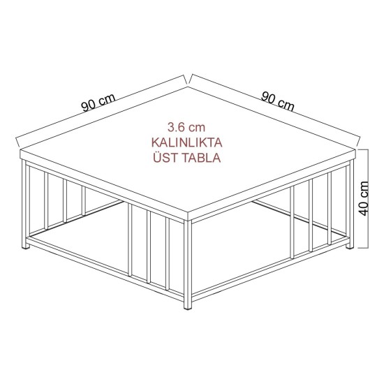 Coffee Table Zenn - Walnut, Black Walnut
Black