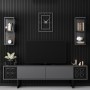 TV Unit Black Line - Anthracite, Black Anthracite
Black