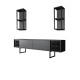 TV Unit Black Line - Anthracite, Black Anthracite
Black