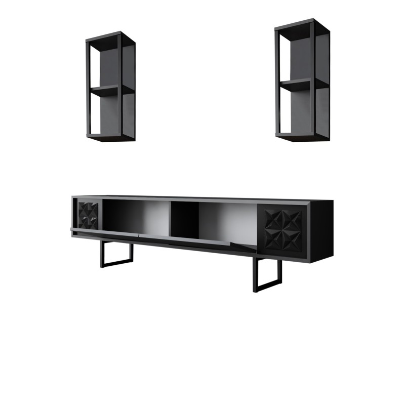 TV Unit Black Line - Anthracite, Black Anthracite
Black