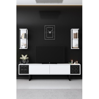 TV Unit Black Line - White, Black White
Black