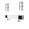 TV Unit Black Line - White, Black White
Black