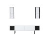 TV Unit Black Line - White, Black White
Black