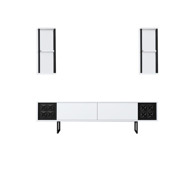 TV Unit Black Line - White, Black White
Black