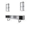 TV Unit Black Line - White, Black White
Black