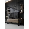 TV Unit Black Line - Walnut, Black Walnut
Black