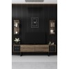 TV Unit Black Line - Walnut, Black Walnut
Black
