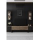 TV Unit Black Line - Walnut, Black Walnut
Black