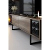 TV Unit Black Line - Walnut, Black Walnut
Black