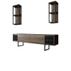 TV Unit Black Line - Walnut, Black Walnut
Black