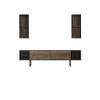 TV Unit Black Line - Walnut, Black Walnut
Black