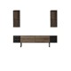TV Unit Black Line - Walnut, Black Walnut
Black