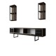 TV Unit Black Line - Walnut, Black Walnut
Black