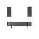 TV Unit Chrome Line - Anthracite, Black Anthracite
Black Hanah Home TV Unit Chrome Line - Anthracite, Black Anthracite
Black