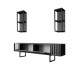 TV Unit Chrome Line - Anthracite, Black Anthracite
Black Hanah Home TV Unit Chrome Line - Anthracite, Black Anthracite
Black