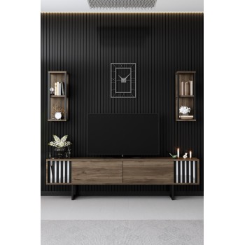 TV Unit Chrome Line - Walnut, Black Walnut
Black