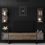 TV Unit Chrome Line - Walnut, Black Walnut
Black