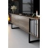 TV Unit Chrome Line - Walnut, Black Walnut
Black