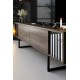 TV Unit Chrome Line - Walnut, Black Walnut
Black TV Unit Chrome Line - Walnut, Black Walnut
Black