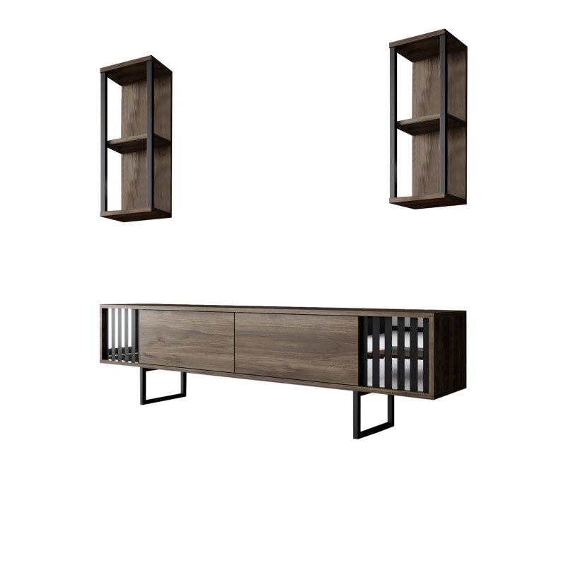 TV Unit Chrome Line - Walnut, Black Walnut
Black