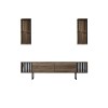 TV Unit Chrome Line - Walnut, Black Walnut
Black