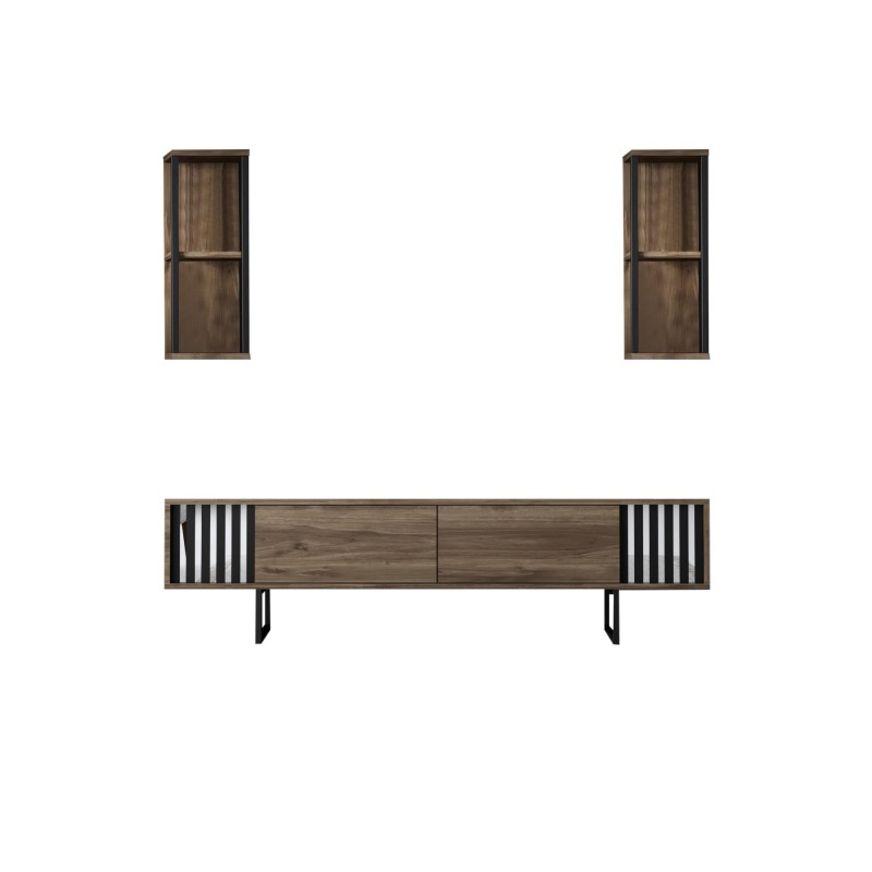 TV Unit Chrome Line - Walnut, Black Walnut
Black