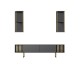 TV Unit Gold Line - Anthracite, Black Anthracite
Black Hanah Home TV Unit Gold Line - Anthracite, Black Anthracite
Black