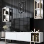 TV Unit Gold Line - White, Black White
Black
