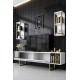 Hanah Home TV Unit Gold Line - White, Black White
Black