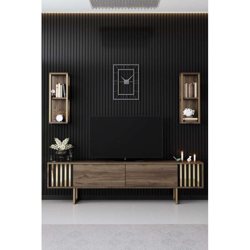 TV Unit Gold Line - Walnut, Black Walnut
Black
