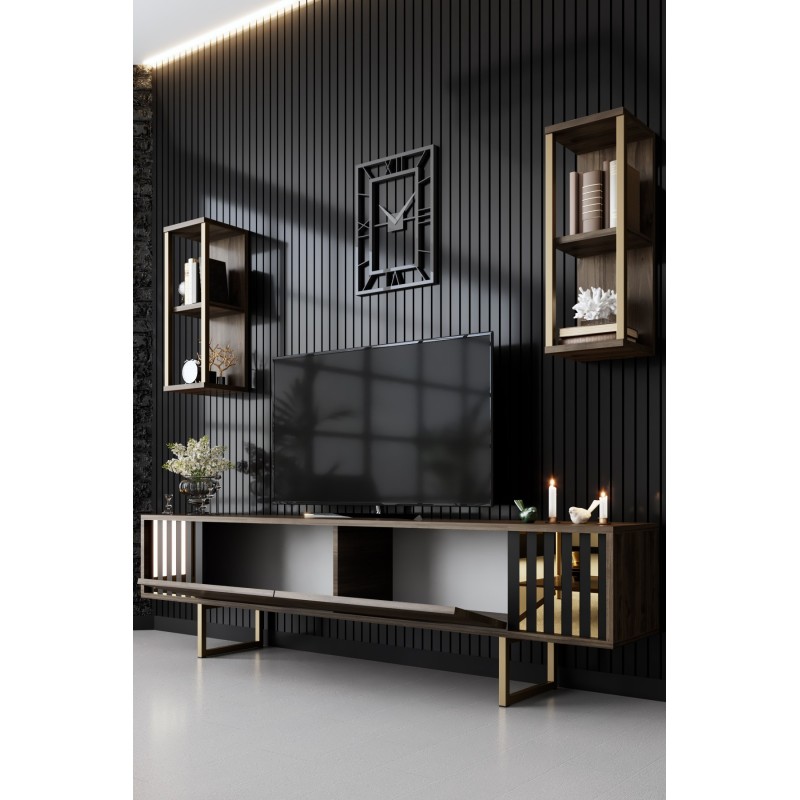 TV Unit Gold Line - Walnut, Black Walnut
Black