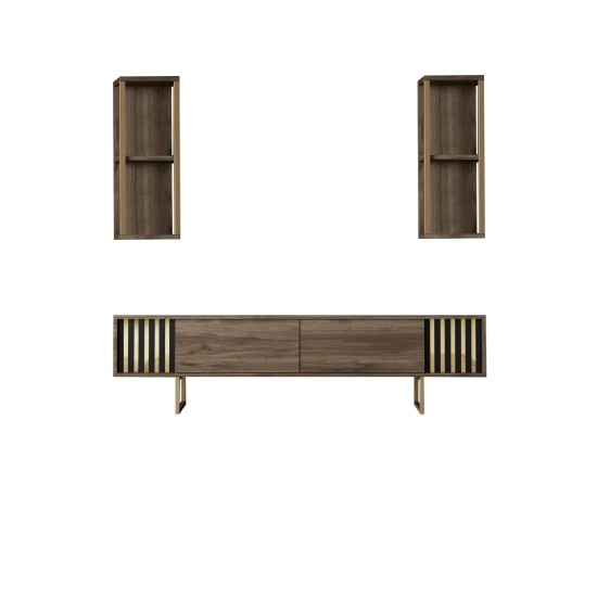 TV Unit Gold Line - Walnut, Black Walnut
Black