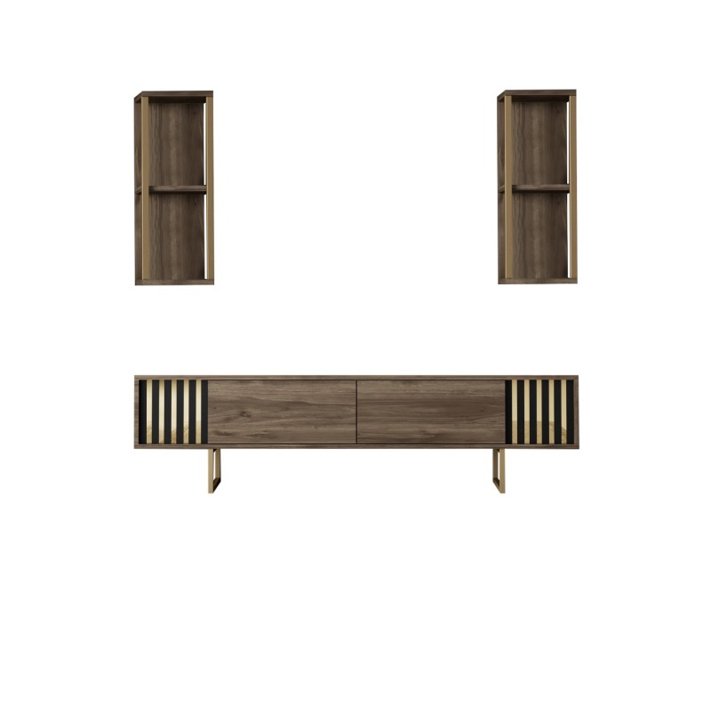 TV Unit Gold Line - Walnut, Black Walnut
Black