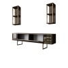TV Unit Gold Line - Walnut, Black Walnut
Black