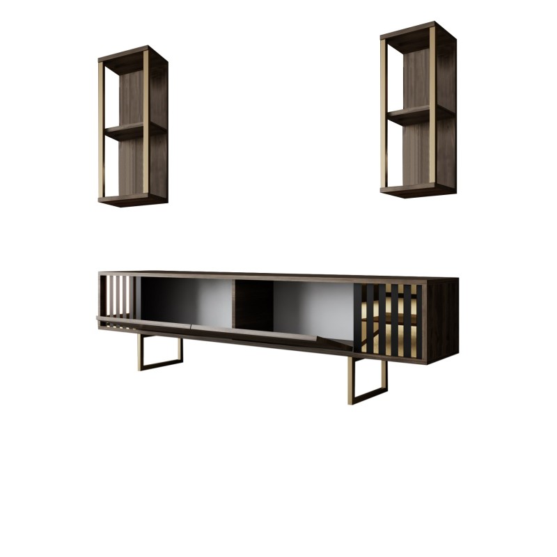 TV Unit Gold Line - Walnut, Black Walnut
Black