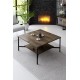 Coffee Table Black Line - Walnut, Black Walnut
Black