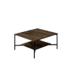 Coffee Table Black Line - Walnut, Black Walnut
Black