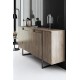 Μπουφές Luxe 160x80x35cm - Καρυδί Μαύρο Μπουφές Luxe 160x80x35cm - Καρυδί Μαύρο