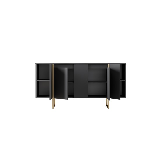 Μπουφές Luxe 160x80x35 - Ανθρακί Χρυσό Μπουφές Luxe 160x80x35 - Ανθρακί Χρυσό