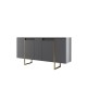 Μπουφές Luxe 160x80x35 - Ανθρακί Χρυσό Μπουφές Luxe 160x80x35 - Ανθρακί Χρυσό