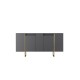 Μπουφές Luxe 160x80x35 - Ανθρακί Χρυσό Μπουφές Luxe 160x80x35 - Ανθρακί Χρυσό