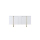 Μπουφές Luxe - 160x80x35 Λευκό Χρυσό Μπουφές Luxe - 160x80x35 Λευκό Χρυσό