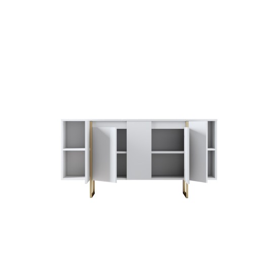 Μπουφές Luxe - 160x80x35 Λευκό Χρυσό Μπουφές Luxe - 160x80x35 Λευκό Χρυσό