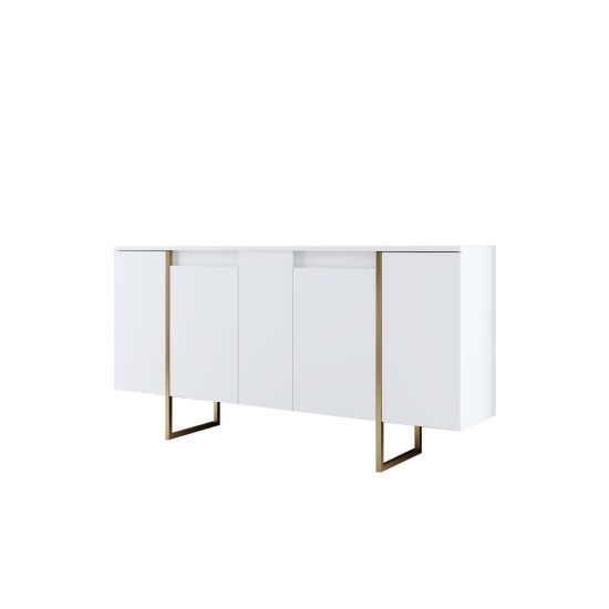 Μπουφές Luxe - 160x80x35 Λευκό Χρυσό Μπουφές Luxe - 160x80x35 Λευκό Χρυσό