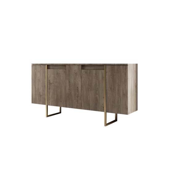 Μπουφές Luxe 160x80x35cm - Καρυδί Χρυσό Μπουφές Luxe 160x80x35cm - Καρυδί Χρυσό