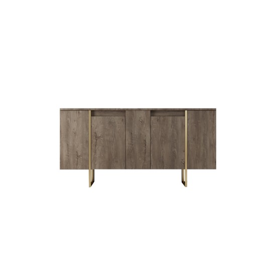Μπουφές Luxe 160x80x35cm - Καρυδί Χρυσό Μπουφές Luxe 160x80x35cm - Καρυδί Χρυσό