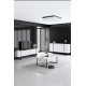 Σύνθεση Σαλονιού Luxe - Χρώμα Λευκό Μαύρο - 160x80x35εκ