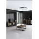 Σύνθεση Σαλονιού Luxe - Χρώμα Καρυδί Μαύρο - 160x80x35εκ