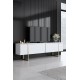 Σύνθεση Σαλονιού Luxe - Χρώμα Λευκό Χρυσό - 160x80x35εκ