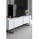 Σύνθεση Σαλονιού Luxe - Χρώμα Λευκό Χρυσό - 160x80x35εκ